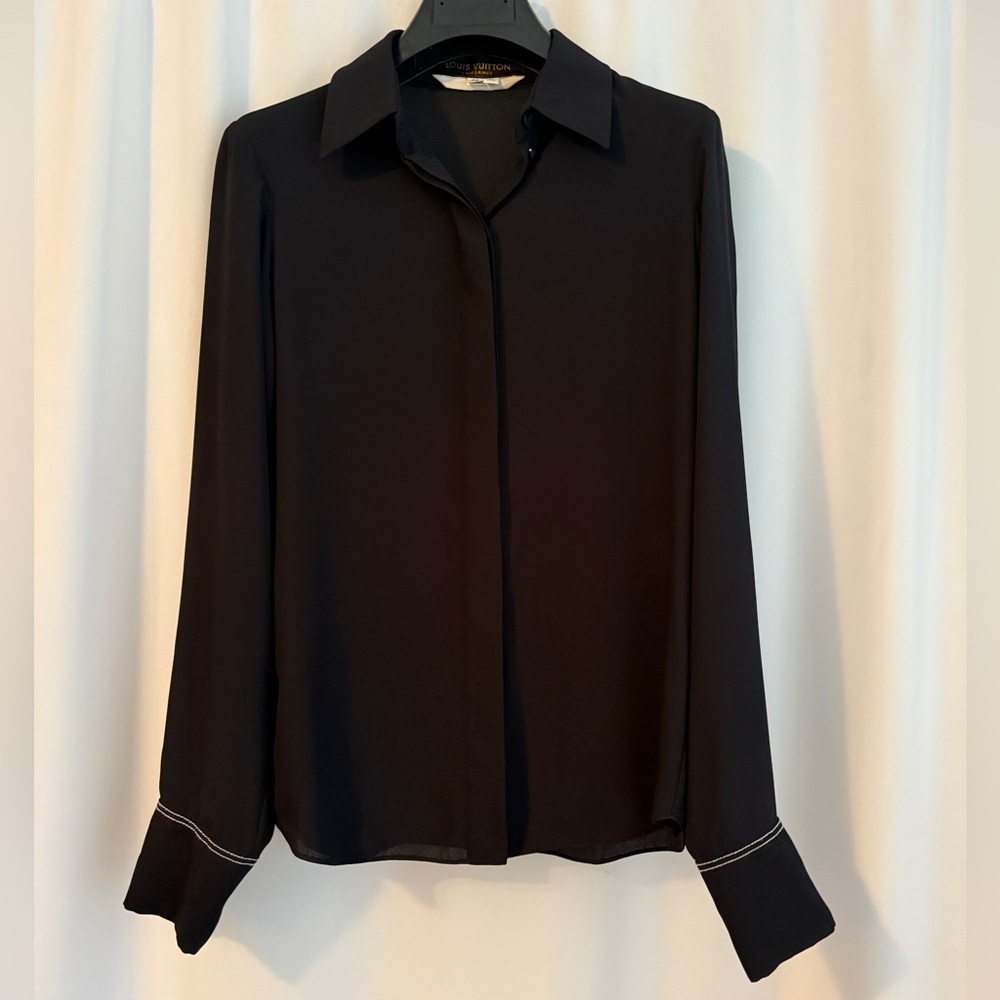Authentic LV Uniform Dress Shirt - Dark Navy - SIZE 32 (Minor Flaw on wrist)